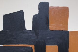 Abstract painting geometric shapes by Bodasca