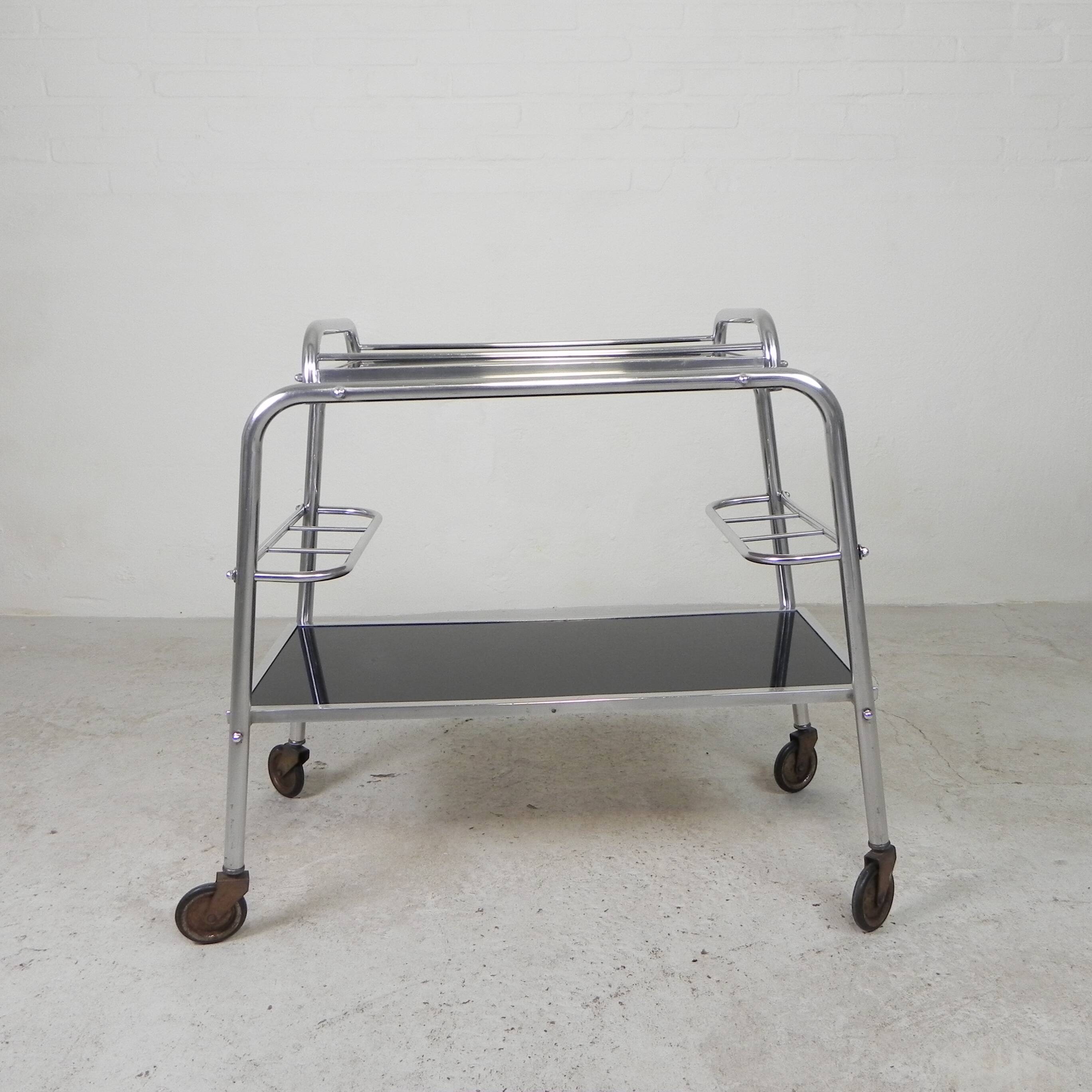 Art Deco trolley, serving trolley, 1930s