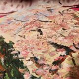 Oil painting on canvas Chapel Antonaves Hautes Alpes signed Bertrand