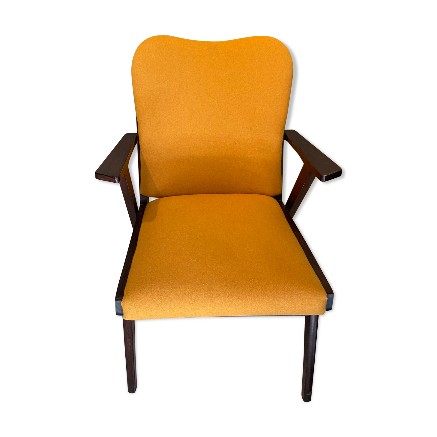 Fauteuil scandinave 50s en bois
