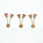 Mid-Century, Set of three sconces in Arredoluce manner. Italy 1950s