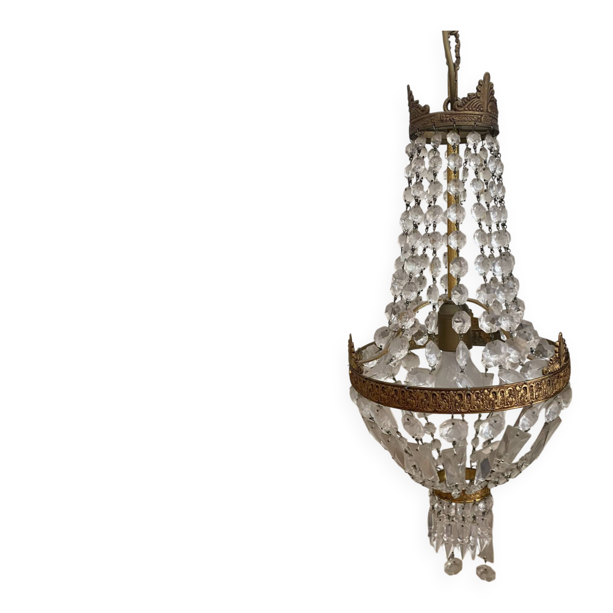 Antique balloon chandelier