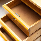 Bureau en bois de hêtre du milieu du siècle, années 1970, Tchécoslovaquie