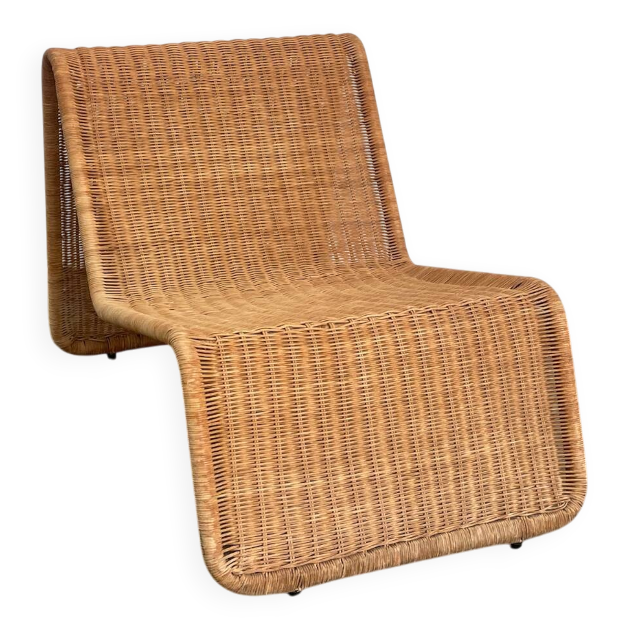 P3 rattan lounge chair Tito Agnioli bonacina 70s  Re-edited by Ikea