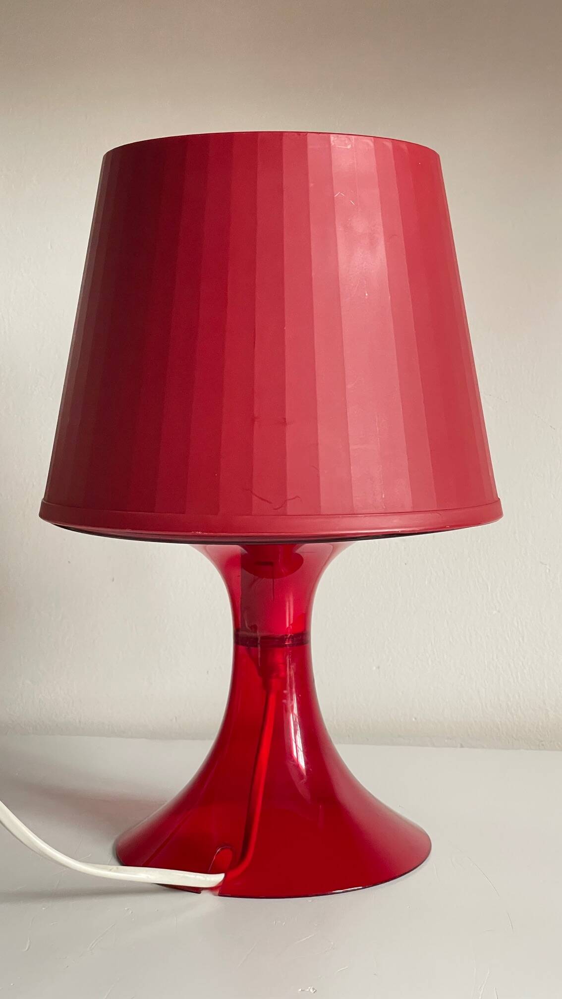 Red Vintage Ikea Lamp