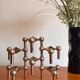 Set of 6 Nagel Stoff candlesticks years 70