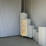Small lantern-shaped rattan suspension H35 D15