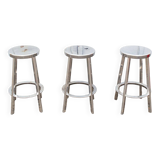 Sgabelli Déjà-Vu in aluminum by Naoto Fukasawa per Magis, inizio XXI secolo, set of 3