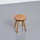 Pine stool by René Martin, France, circa 1965