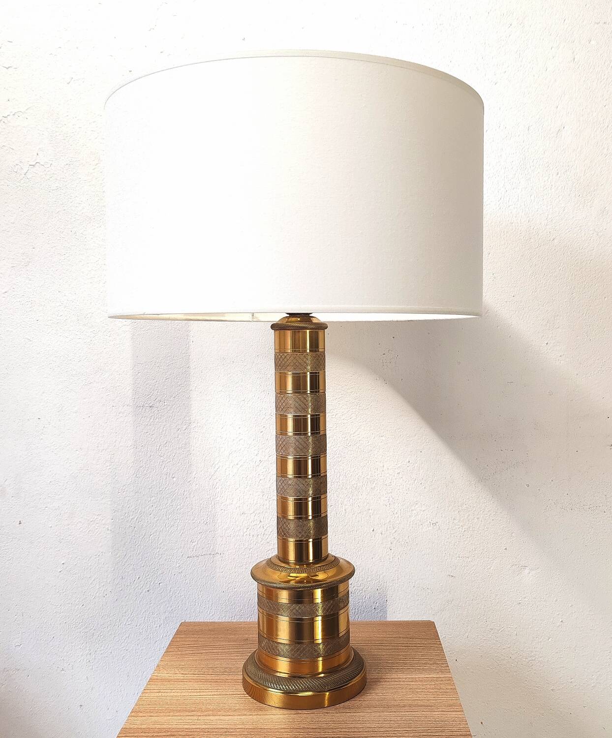 Lampe colonne laiton