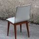 Lot de 4 chaises en simili cuir des années 1950