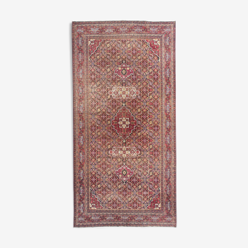 Tapis ancien persan Dorokhsh khorassan du début de 19eme siècle 200x400 cm