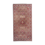 Tapis ancien persan Dorokhsh khorassan du début de 19eme siècle 200x400 cm