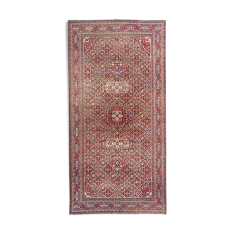 Tapis ancien persan Dorokhsh khorassan du début de 19eme siècle 200x400 cm