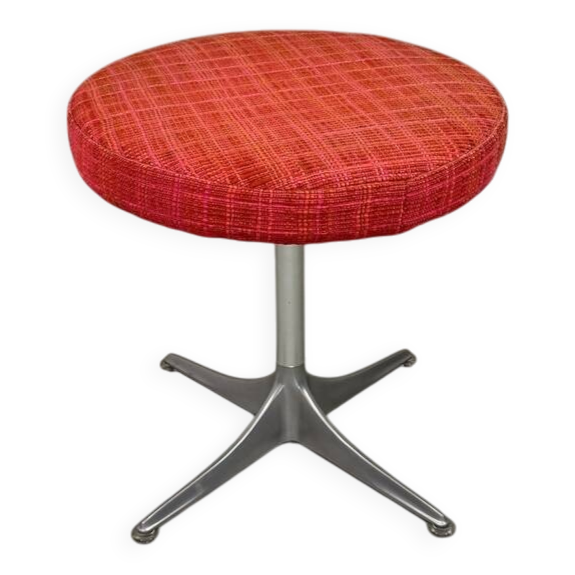 aluminium stool hocker by COR Germnany 1970,s
