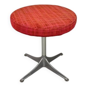 aluminium stool hocker by COR Germnany 1970,s