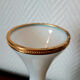 Bonbonnière and vase in opaline Charles X gilded metal