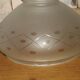 Replacement lampshade in opaque white glass in vintage French lantern style.