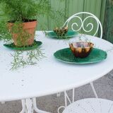 Wrought iron garden furniture