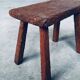 Carved Oak Side Table, 1940s