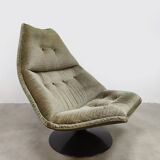 Fauteuil pivotant de design vintage néerlandais Artifort Geoffrey Harcourt F588