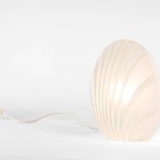 Table lamp in glass with zebra pattern by Peill & Putzler, Germany, 1970s.