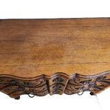 Chest of drawers with walnut drawers
