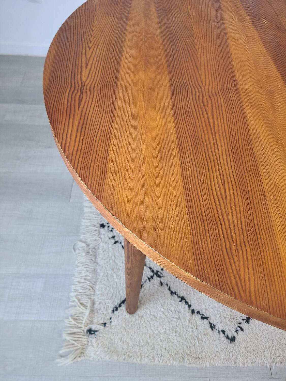 1970s Scandinavian pine dining table