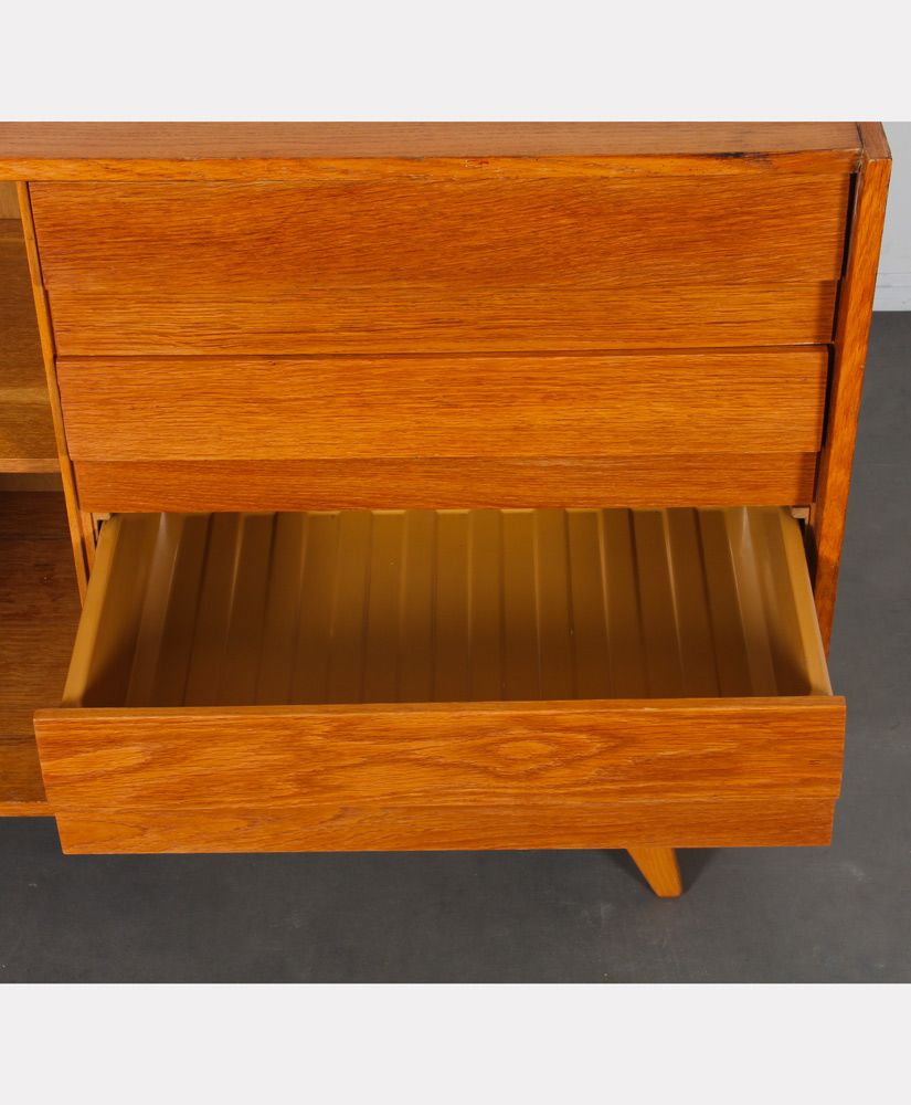 Vintage oak storage by Jiri Jiroutek, model U-458, 1960