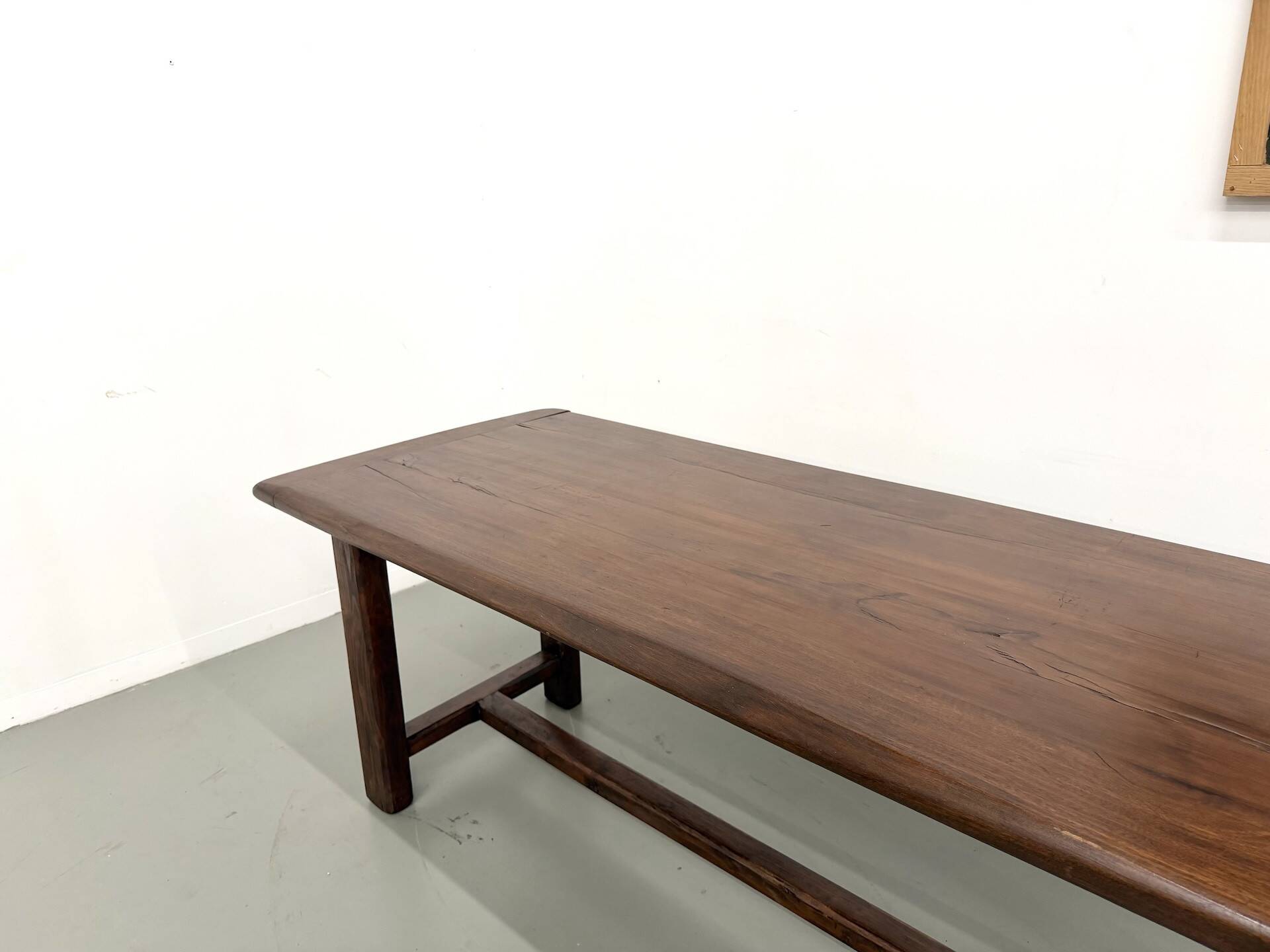 Farm table circa 1900 in solid oak and pine.