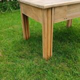 Petite table basse bois brut
