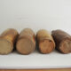 4 old stoneware bottles