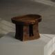 Traditional African tribal stool, hand-carved, Bamileke style, 20th century.