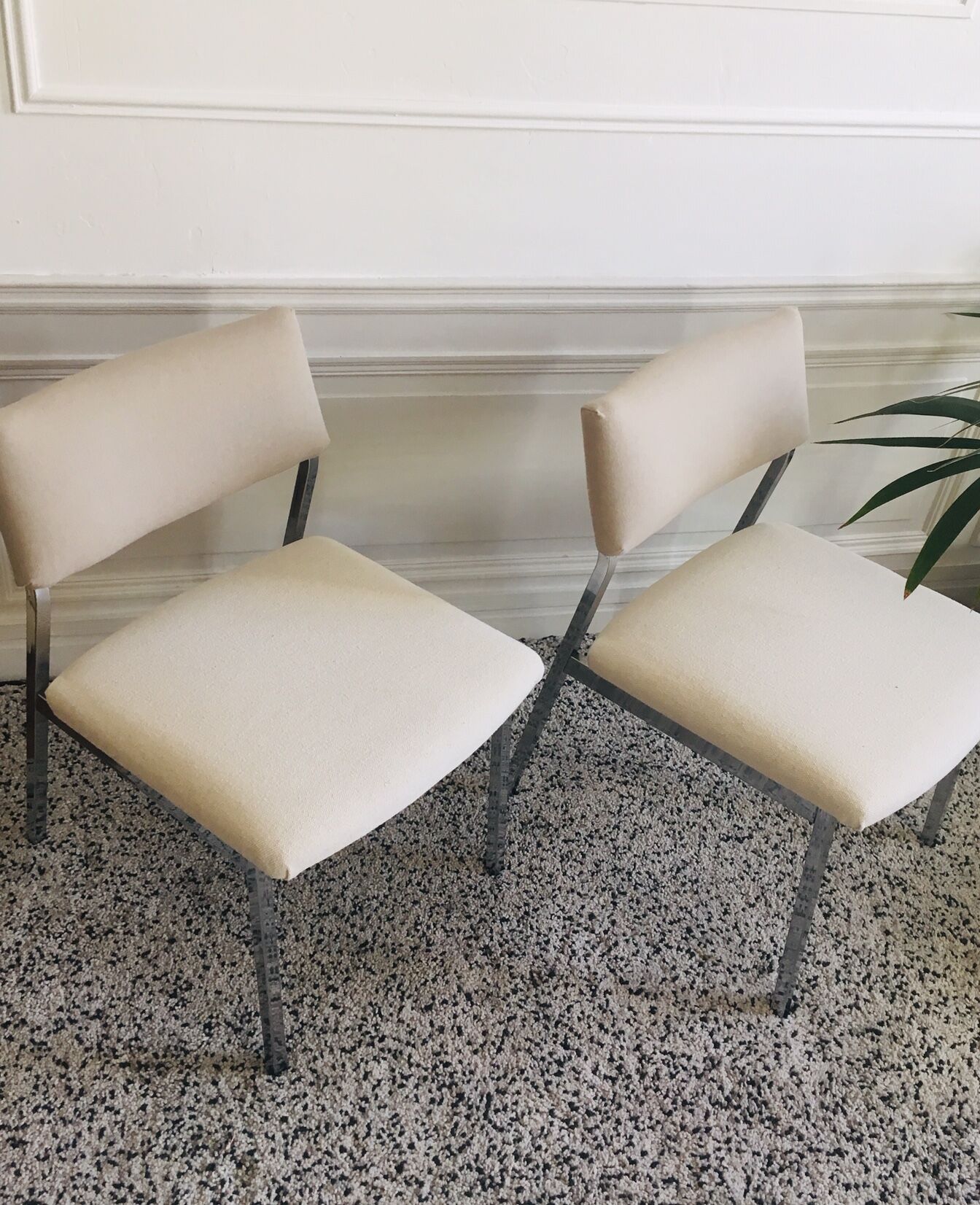 Pair of seats wide vintage