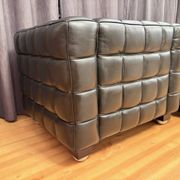 Paire de fauteuils Kubus 8020, conçus par Josef Hoffmann, Wittmann, Autriche