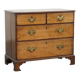 Commode ancienne en chêne anglais du XVIIIe siècle