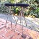 Pair of high stools Chrome Eiffel Vintage 60s