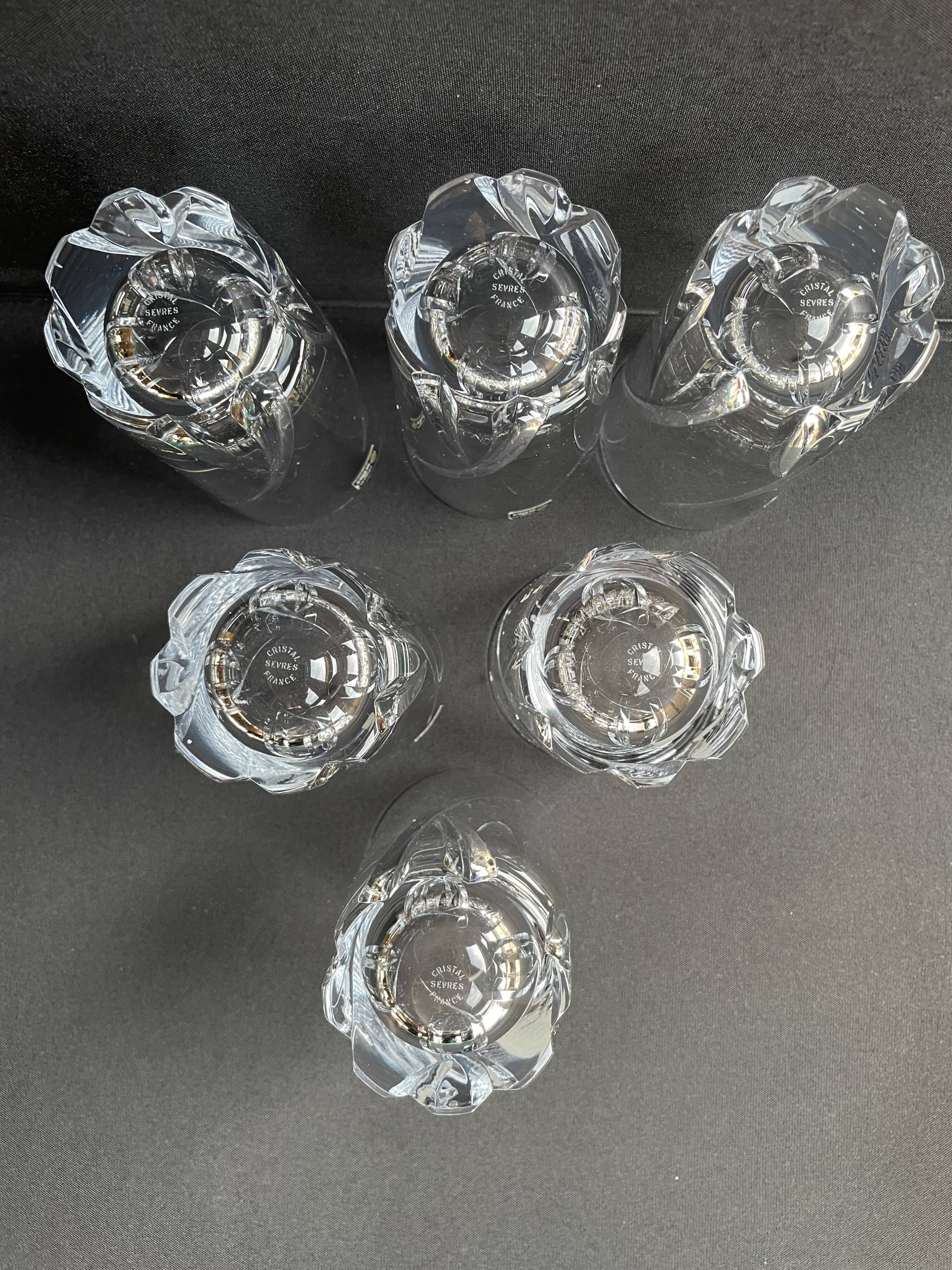 Cristal de Sèvres - Verres à orangeade (6) - Monge