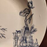 French vintage soup plate, R. Lafitte, Terre de Fer, Salins