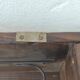 Rayonnage étagère porte casseroles rangement cuisine vintage en sapin rustique