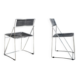HYBODAN AS / vintage Nuova X-line stackable chairs / Niels Jørgen Haugesen