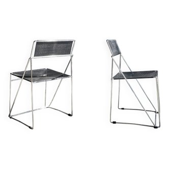 HYBODAN AS / vintage Nuova X-line stackable chairs / Niels Jørgen Haugesen