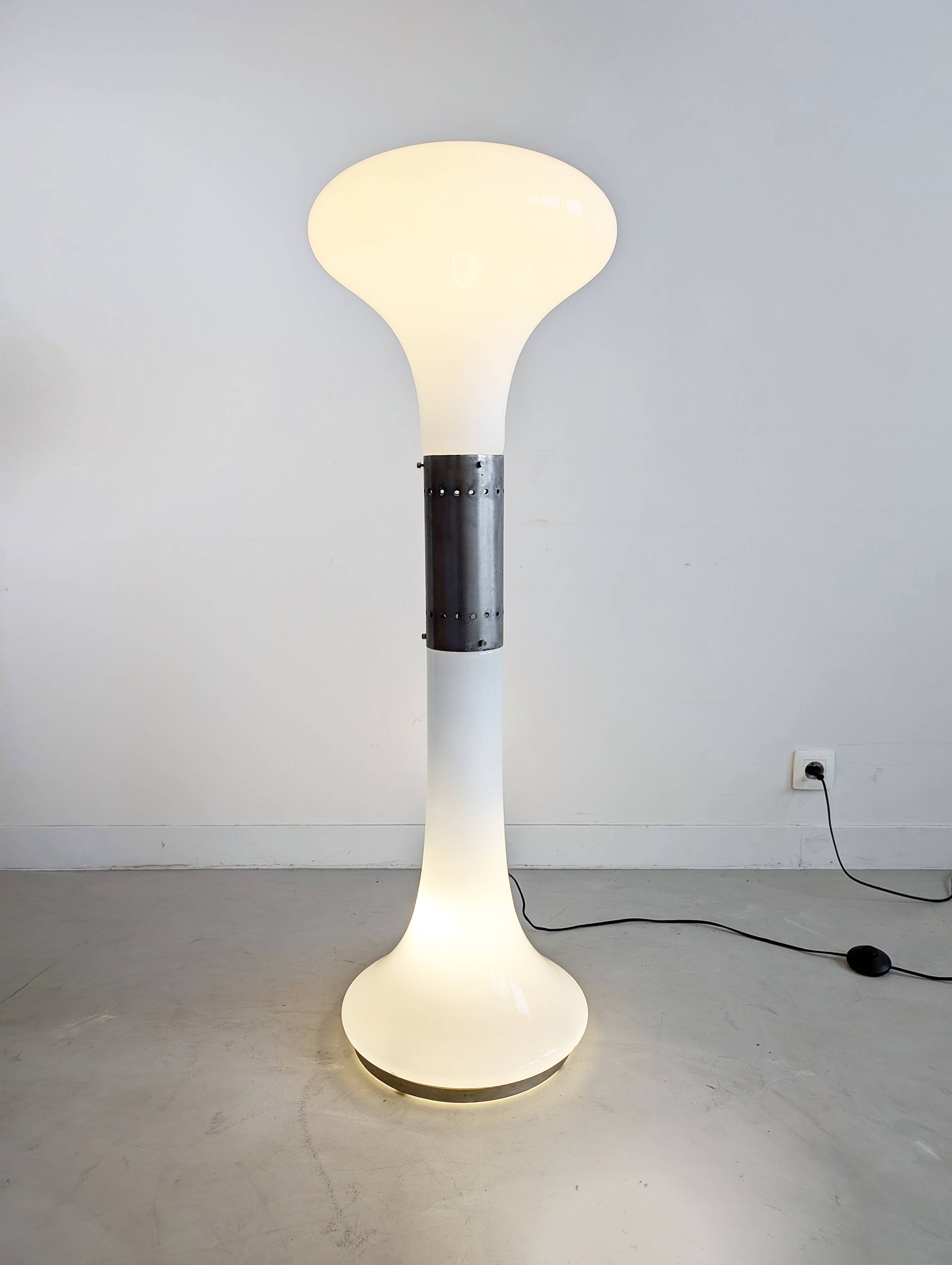 'I Numerati Soffiato' or 'LT 220' Floor Lamp by Carlo Nason for AV Mazzega