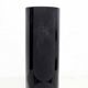 Frosted black Murano glass vase