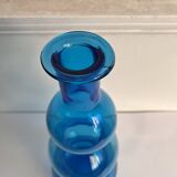 Blue blown glass vase