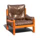 Ensemble Salon Pierre Chapo - Canapé S32 & Fauteuil S15 - Orme & Cuir Brun
