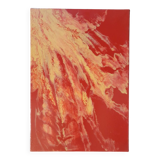 Red and yellow abstract painting