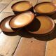 Assiettes en grès vintage
