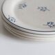 4 plates with earthenware desserts from St Amand