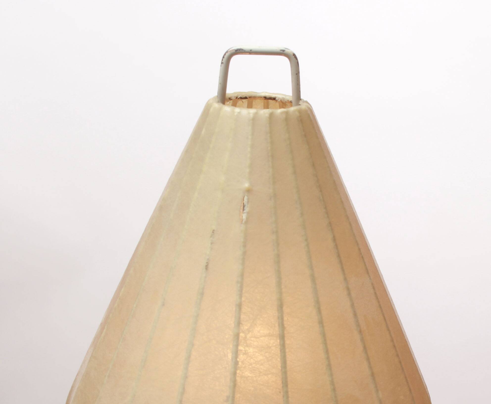1950s tablelamp in cherrywood and cocoon shape